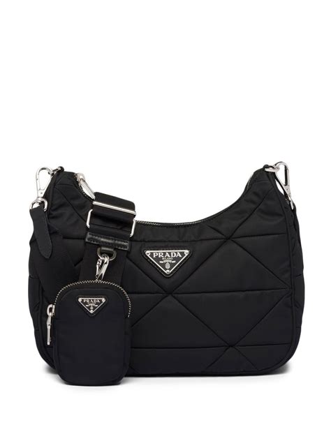 baguette prada|prada padded nylon shoulder bag.